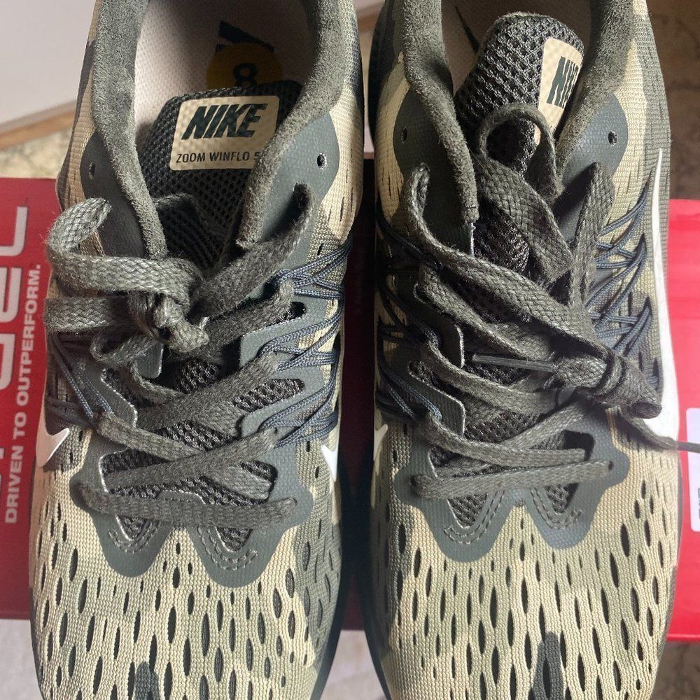 Nike Men's Zoom Winflow5 Size 8 Camo Running Shoes - Picture 6 of 8